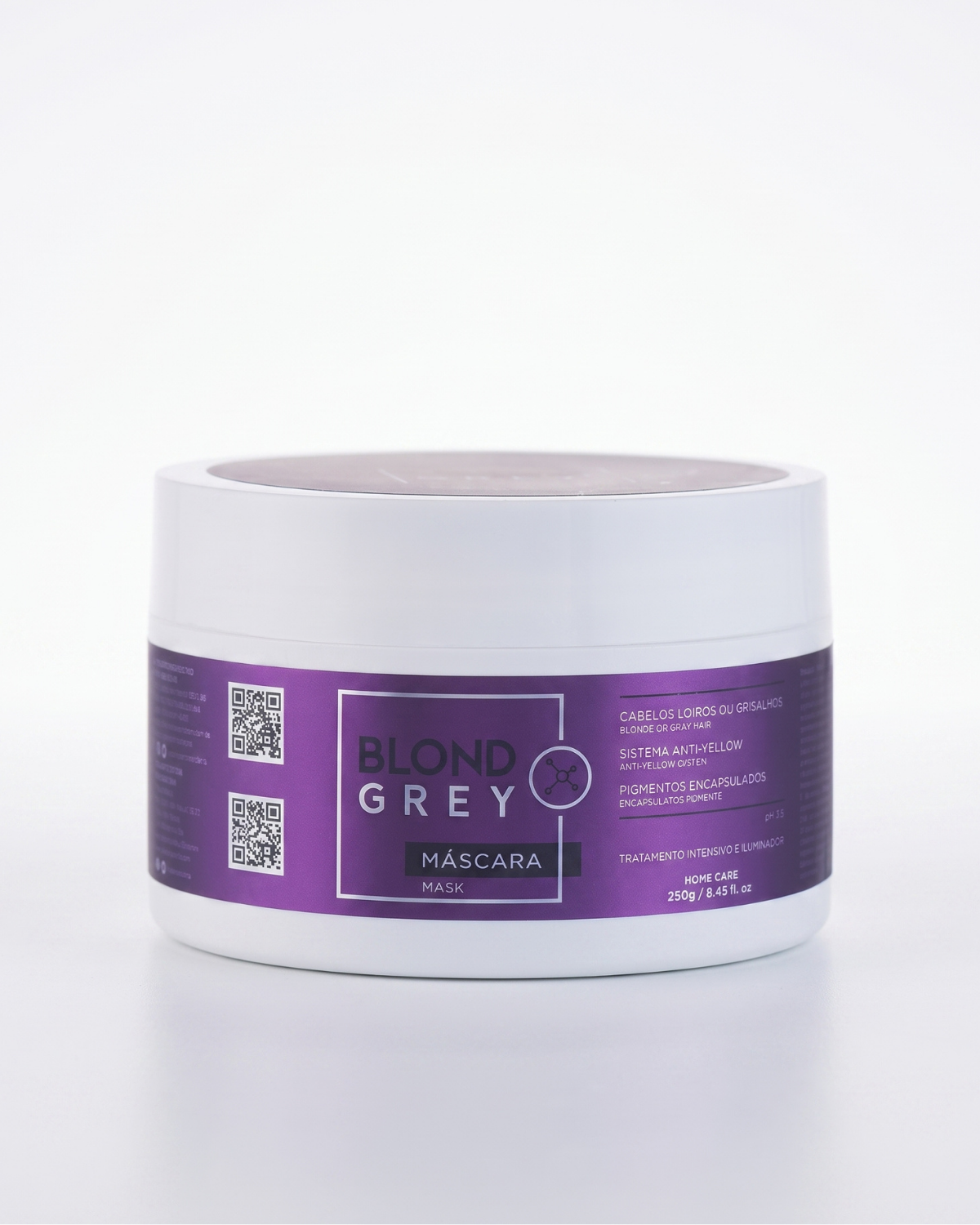 Blond Grey Máscara — aplicação
